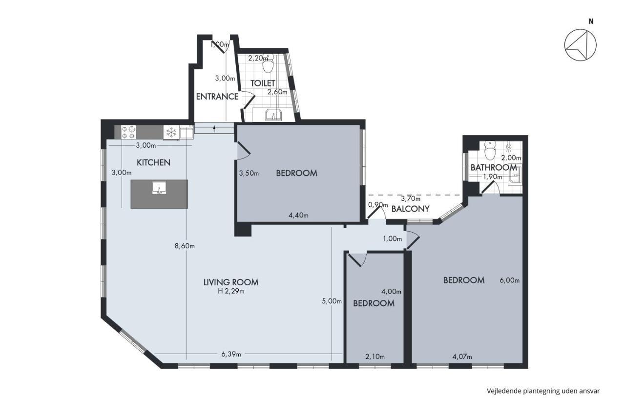 Sanders Regent - Chic Three-Bedroom Apartment Near Central Square Копенгаген Экстерьер фото